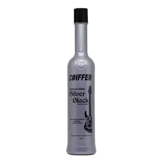 Shampoo Silver Black Coiffer 300ml Matizador