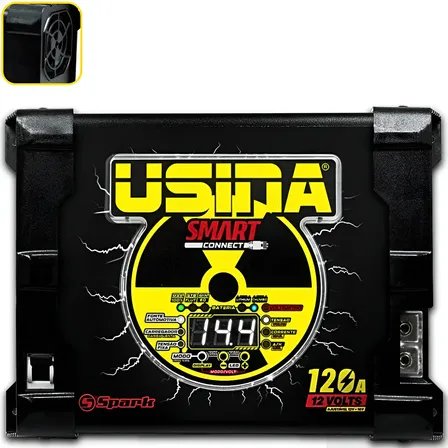 Fonte Automotiva Usina 120a C/ Voltimetro Bivolt + Brindes