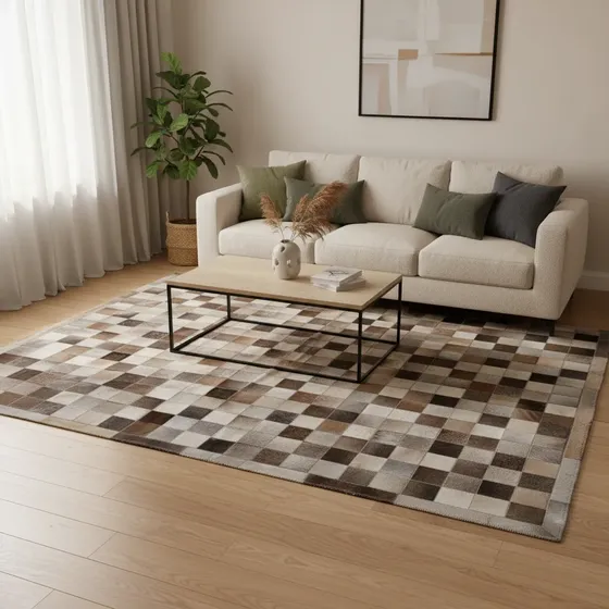 Tapete Couro Boi 2,5mx2m Placa 10x10cm Oferta Peça Unica