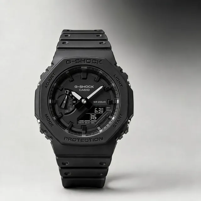 Relógio Casio G-shock Ga-2100-1a1dr Masculino Preto Carbon Preto
