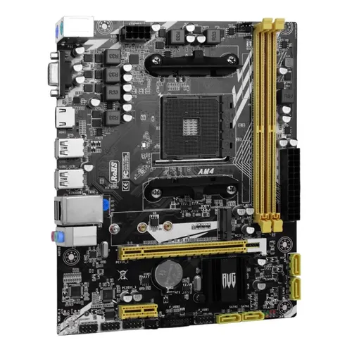 Placa Mãe A320 Am4 Amd Ryzen Lan 10/100 32gb 6 Gb/s Usb 3.0