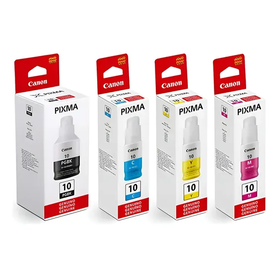 Kit Tinta Original Canon Gi-10 G6010 G7010 Gi10 - 04 Cores