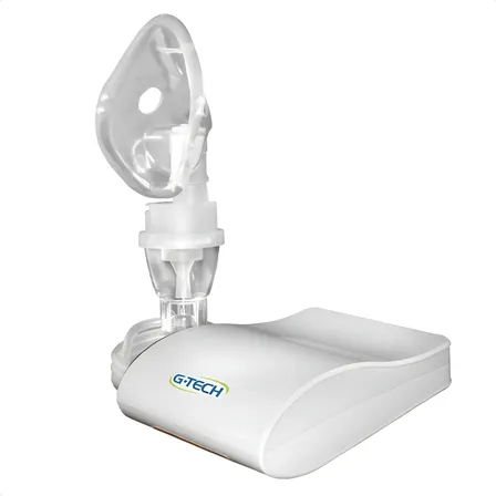 Inalador Nebulizador Compressor Gtech Infantil Adulto Bivolt Branco 127/220v