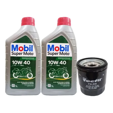 Troca De Oleo Versys 650 Vulcan 650 Mobil 10w40 + Filtro
