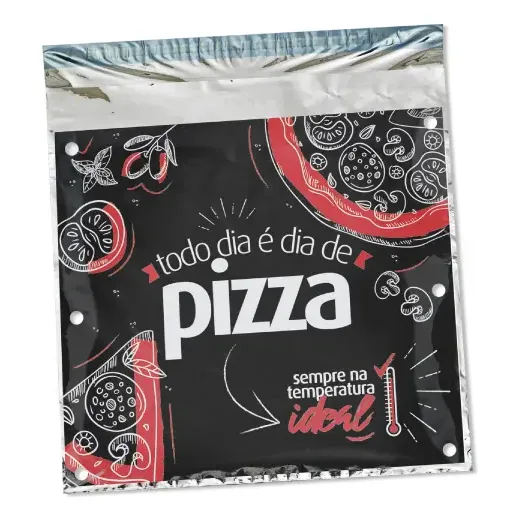 Embalagem Termica Pizza 52x52+5 Estampada - 1000und