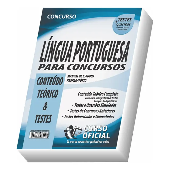 Apostila Língua Portuguesa Para Concursos - Conteúdo Teórico E Testes