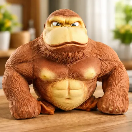 Brinquedo Indestrutível Gorila Macaco Antiestresse Estica