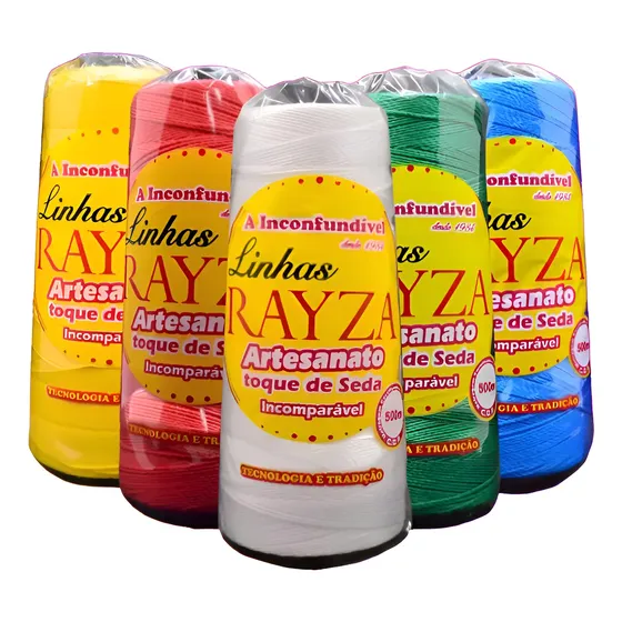 Linhas Rayza Artesanato ++ Grossa Sortido - Pack Com 05