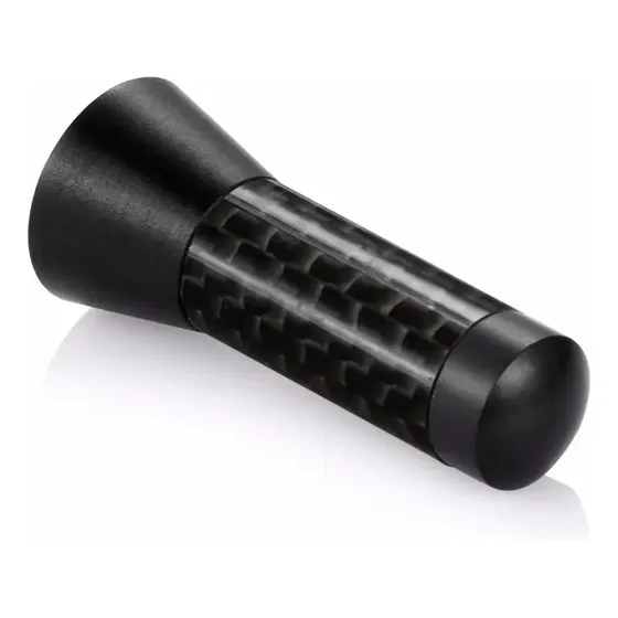 Mini Haste Antena De Carro Teto Fibra De Carbono 3,5cm Fm/am