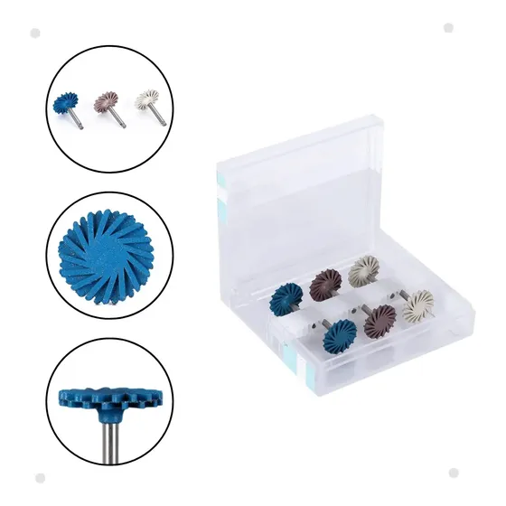 Kit De Broca De Polimento Em Resina Azdent/disco 14mm 6pcs