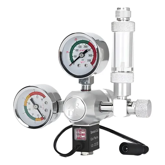 Regulador De Co2 Para Aquário C/ Válvula De Solenoide Bivolt