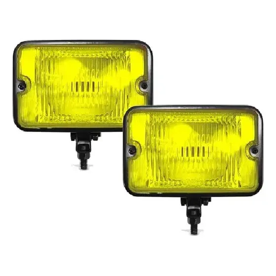 Farol De Milha Retangular Chapa Neblina Igual Serra 2 Par Am