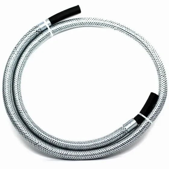 Mangueira Flexível Nitrílica Glp Gn Trança Aço 1,00m Bm X Bm