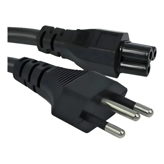 Cabo De Força Energia Para Fonte Notebook Tripolar Padrão Br