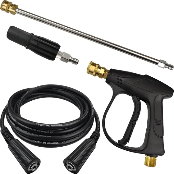 Kit Pistola 5m Mangueira Lança Lavadora Para Stihl Re 900 Km