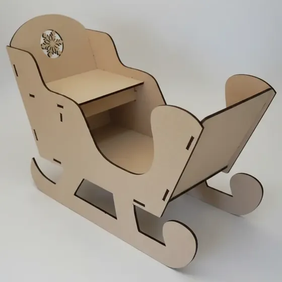 Treno Sem Renas Grande 80cm Frozen Natal Mdf
