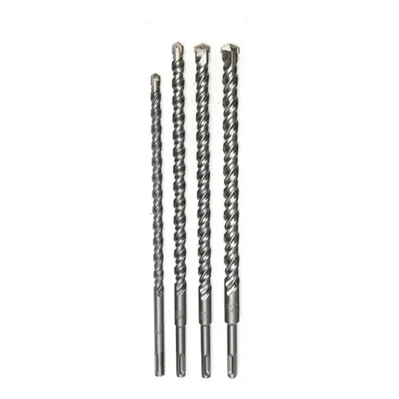 Kit Jogo 4 Broca Videa Longa Sds Plus 6mm, 8mm, 10mm, 12mm