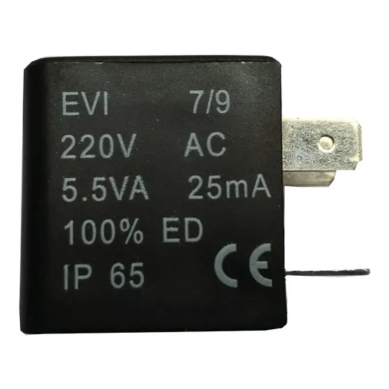 Bobina Solenoide 220v Para Válvula Pneumática Orifício 9mm