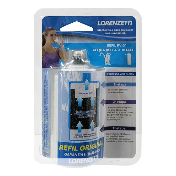 Refil Vela Filtro Purificador Acqua Bella/ Vitale Lorenzetti