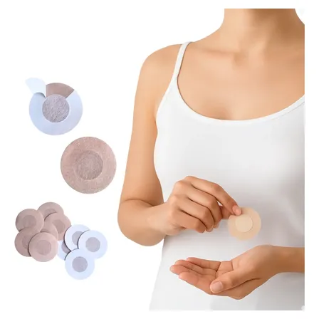 Kit 100 Adesivo Protetor Mamilo Sutiã Tapa Seio Peito Bico Nude Liso Único