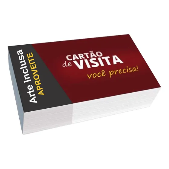 Cartão De Visita 1000 Un Color Verniz Frete Grátis Confira