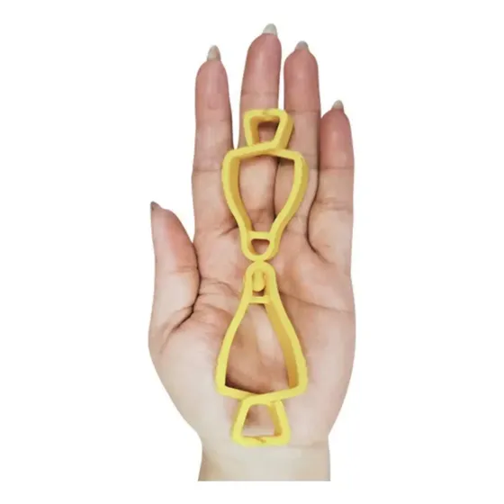 Porta-luvas Amarelo - Kit Com 50 Peças (prendedor / Clipe)