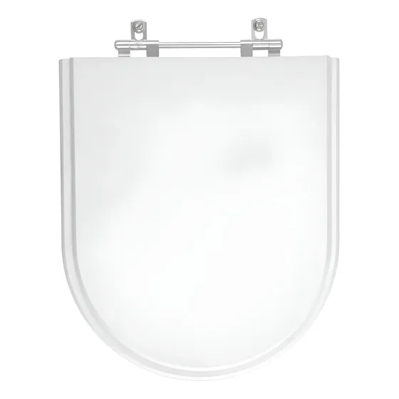 Tampa De Vaso Poliester Carrara Branco Para Bacia Deca