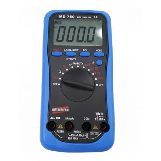 Multímetro Prof.digital C/ Sensor De Temperatura Instrutherm