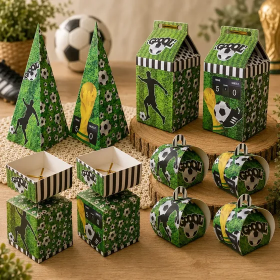Kit Lembrancinha Futebol Jogadores 20 Caixinhas Full