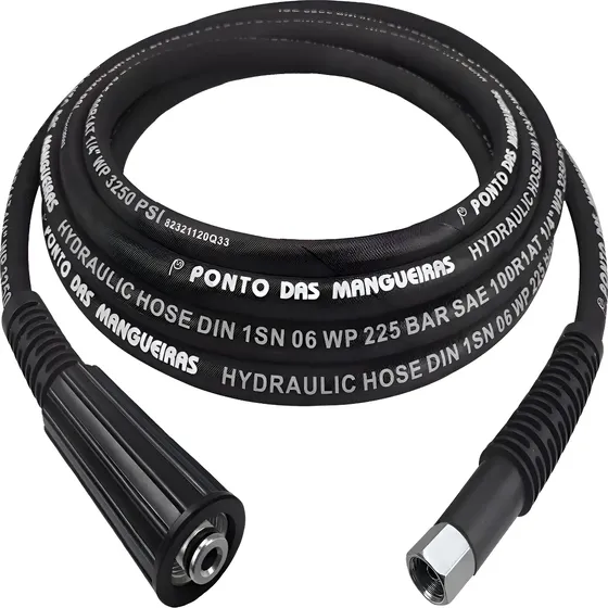 15mt Mangueira Aço Lavadora Alta Pressão Interpump Gong X230