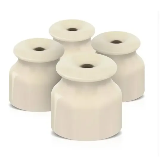20 Roldanas Isolador Cerâmico 24 X 24 Mm Chocadeira