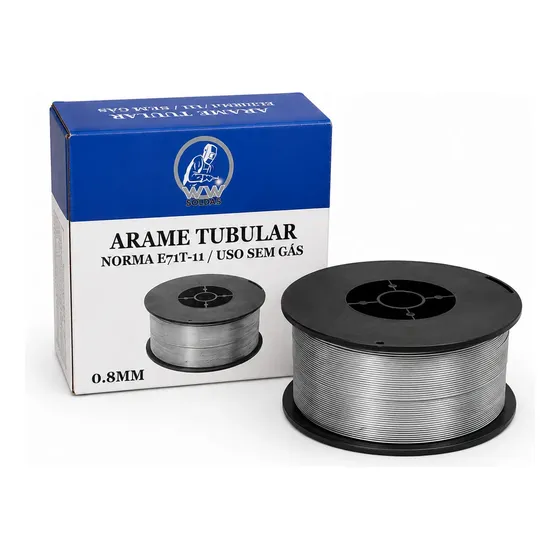Arame Solda Mig 0,8mm- 1kg - Marca Ww Soldas - Uso Sem Gás.