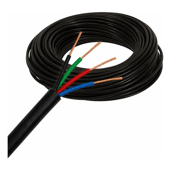 Cabo Flexível Pp Extensão 4x1,5mm Rolo Com 100 Metros