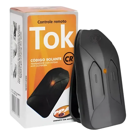 Kit 5 Controle Remoto Ppa Tok Portão Eletrônico 433 Mhz