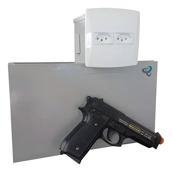 Cofre Para Armas Edição De Luxo. Cofre Tomada Invisível