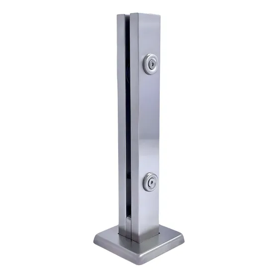 Coluna Torre Em Inox 30 Cm 2 Furos Guarda Corpo