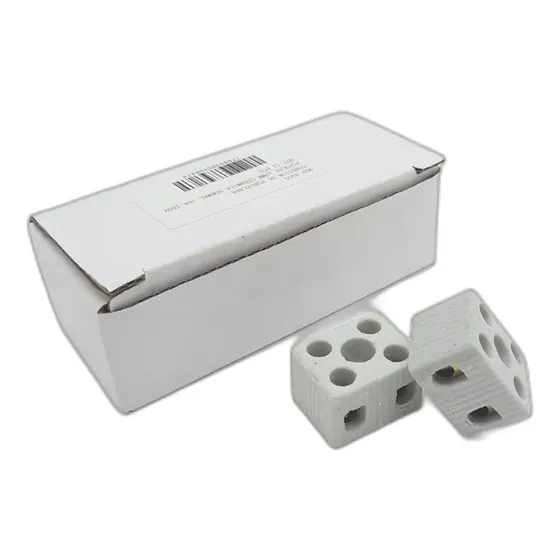 100 Conector Porcelana Tipo Sindal Bipolar Para Fio 6mm