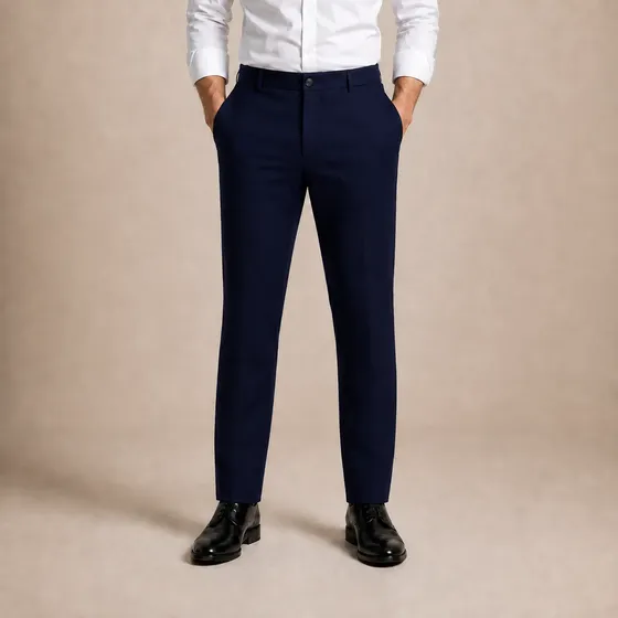 Calça Social Masculina Executivo Em Oxford Premium Preto 42