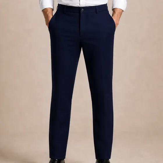 Calça Social Masculina Executivo Em Oxford Premium