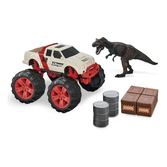Caminhonete Radical Runners Com Dinossauro Rex E Acessorios
