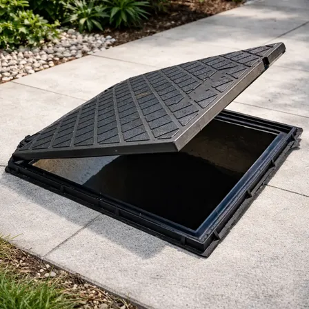 Tampa De Esgoto Pvc 60x60cm Bueiro Caixa Passagem Quadrada