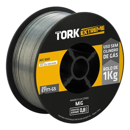 Arame Para Solda Mig Sem Gás 0,8mm 1kg Fluxado