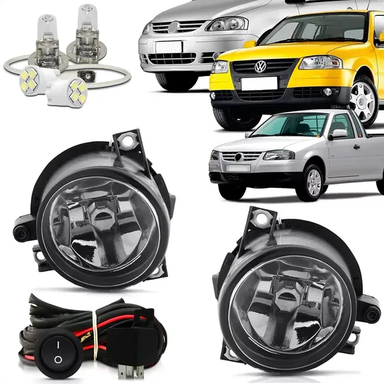 Kit Farol Milha Neblina Vw Volkswagen Gol Geração G4