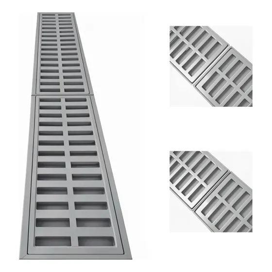 1,5 Metros Ralo Linear 15x100 Grelha ( 3 Peças )