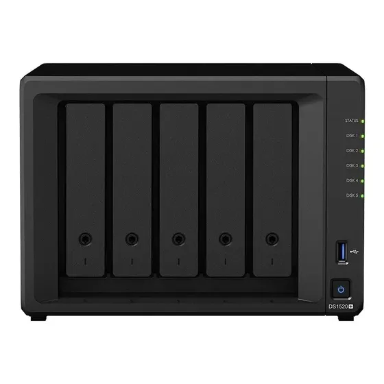 Nas Synology Ds1525+ Com Fonte Interna Para Hd E Ssd