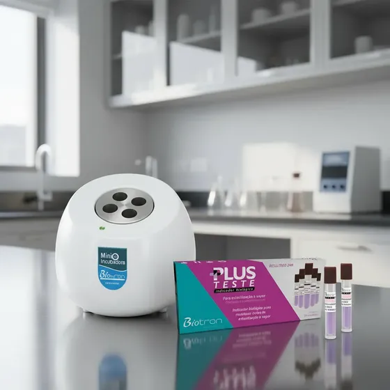 Mini Incubadora Para Teste Biológico-biotron+10testes Grátis