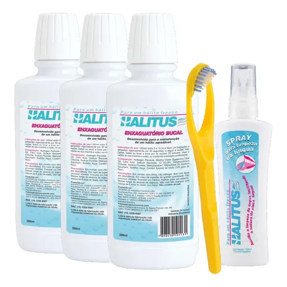 Kit N° 01 - Produtos Halitus (para Durar De 03 A 06 Meses)