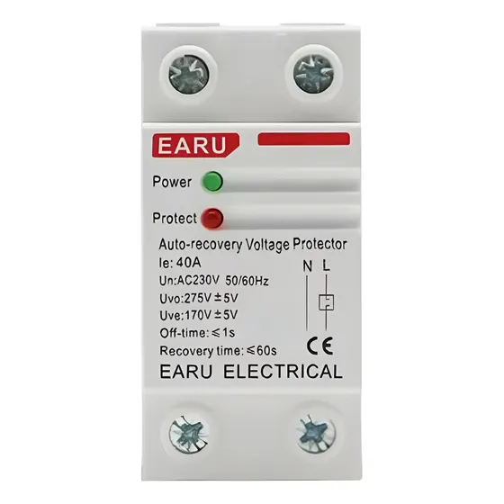 Relé Protetor De Subtensão E Sobretensão 40a 220v Monofásico