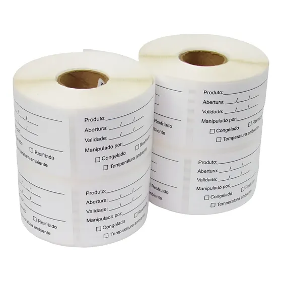 Kit 2.000 Etiqueta Bopp Para Alimentos Prazo Validade Anvisa