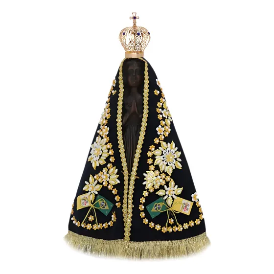 Imagem Nossa Senhora Aparecida 30cm - Resina Manto Coroa